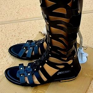TIMETANG cut out boot sandals NWOT